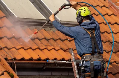 Démoussage et hydrofuge de toiture à Courgeoût